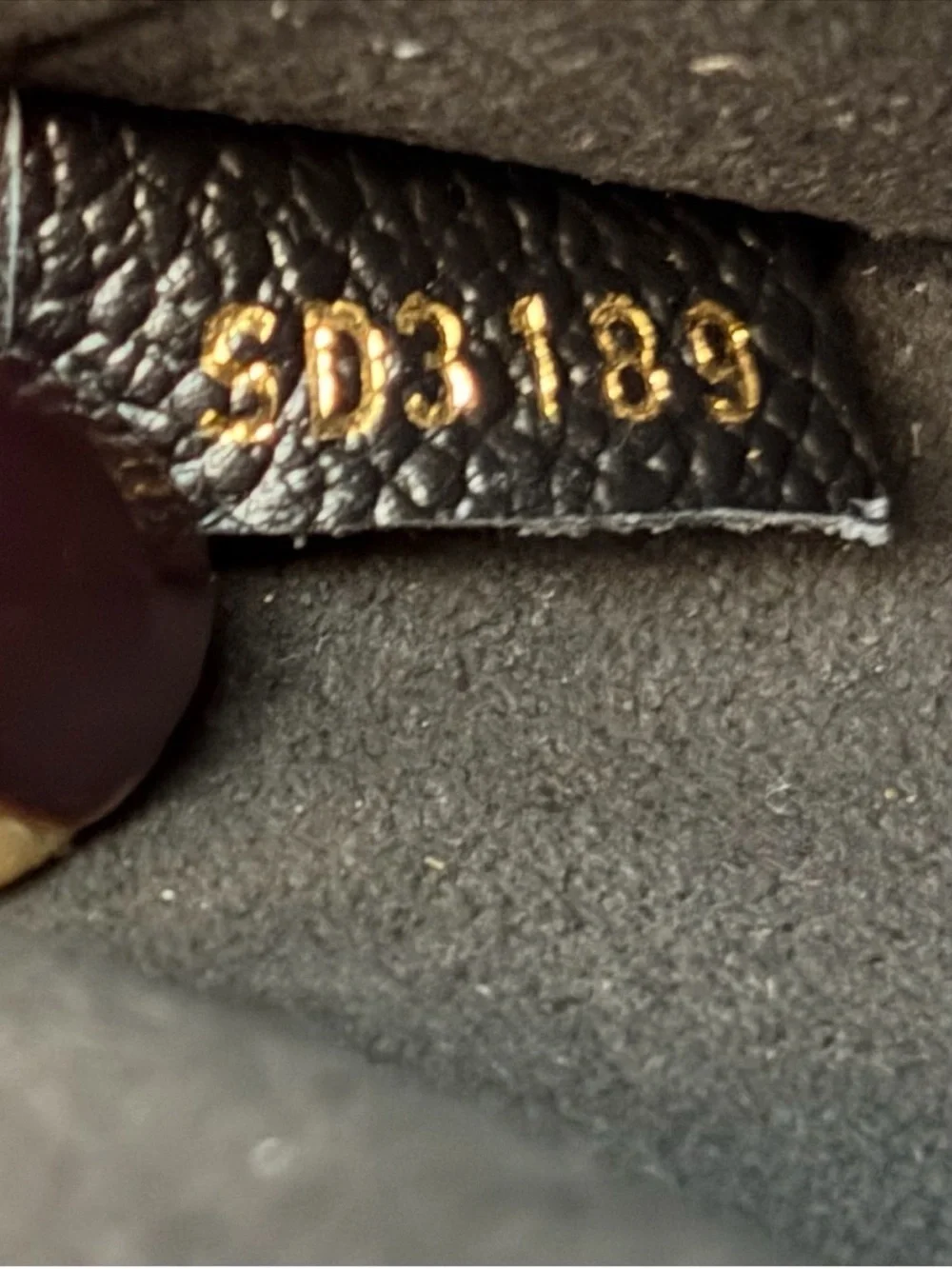Louis Vuitton Vavin BB Empriente black leather logo bag 2 way strap